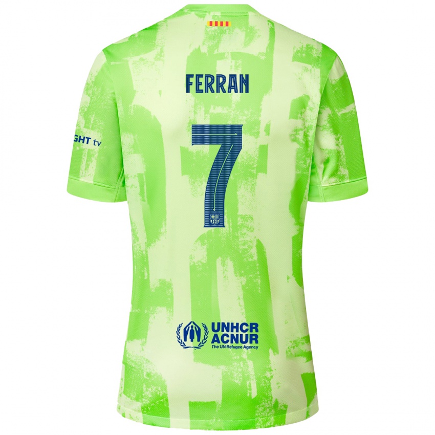 Niño Camiseta Ferran Torres #7 Lima Equipación Tercera 2024/25 La Camisa México