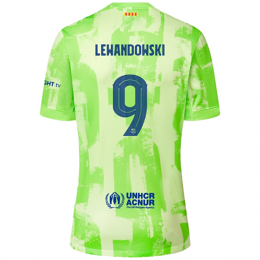 Niño Camiseta Robert Lewandowski #9 Lima Equipación Tercera 2024/25 La Camisa México