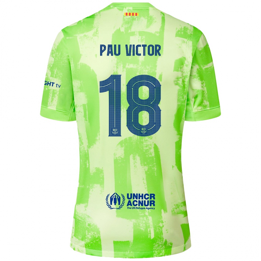 Niño Camiseta Pau Víctor #18 Lima Equipación Tercera 2024/25 La Camisa México