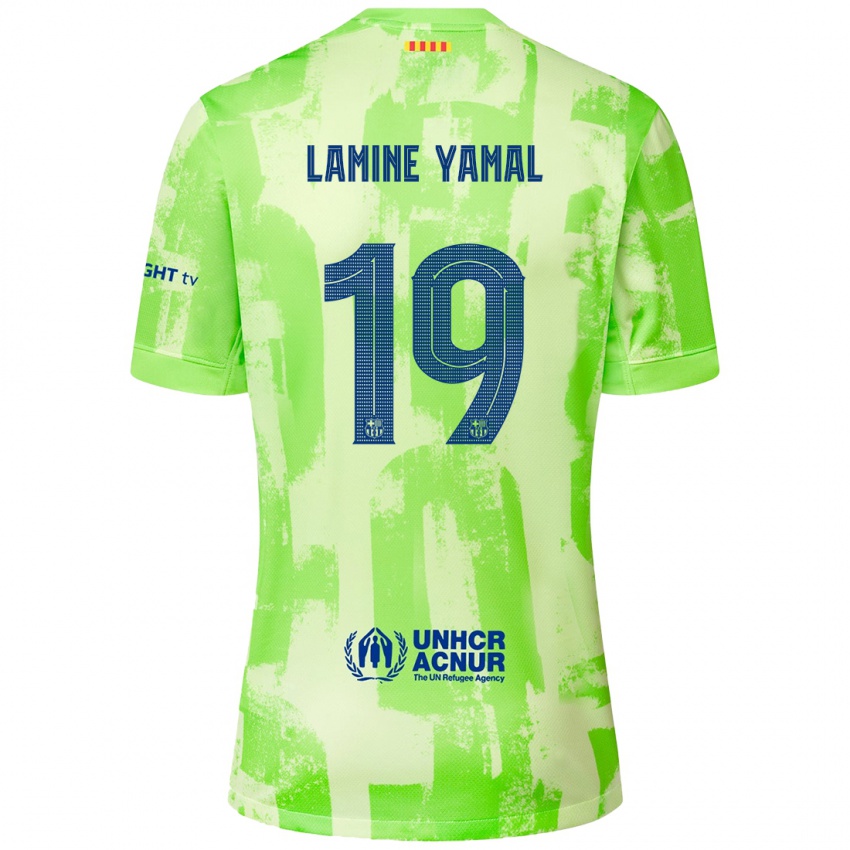 Niño Camiseta Lamine Yamal #19 Lima Equipación Tercera 2024/25 La Camisa México