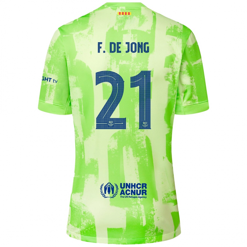 Niño Camiseta Frenkie De Jong #21 Lima Equipación Tercera 2024/25 La Camisa México