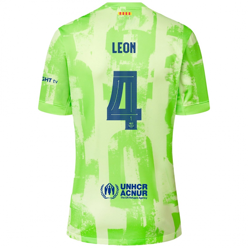 Niño Camiseta Maria Pilar Leon #4 Lima Equipación Tercera 2024/25 La Camisa México