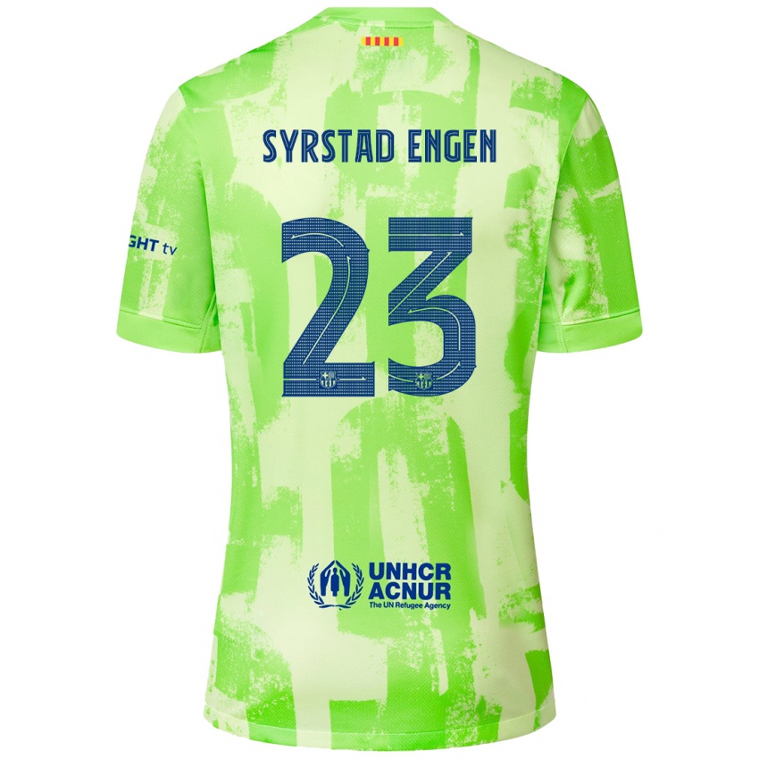 Niño Camiseta Ingrid Syrstad Engen #23 Lima Equipación Tercera 2024/25 La Camisa México