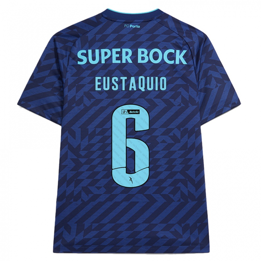 Niño Camiseta Stephen Eustaquio #6 Azul Marino Equipación Tercera 2024/25 La Camisa México