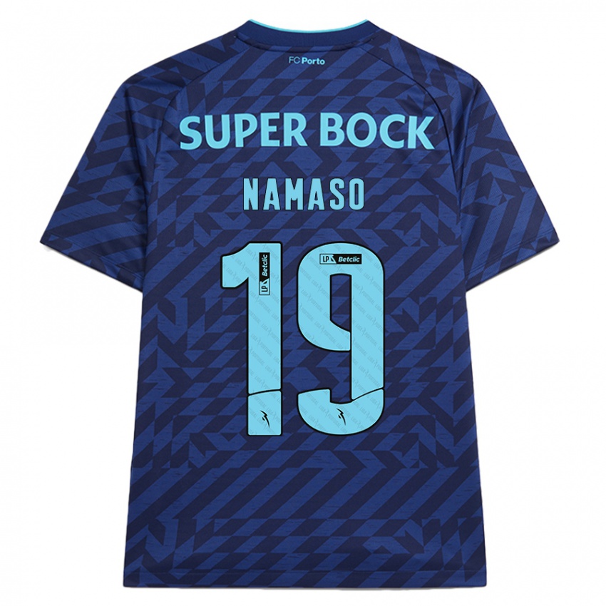 Niño Camiseta Danny Namaso #19 Azul Marino Equipación Tercera 2024/25 La Camisa México