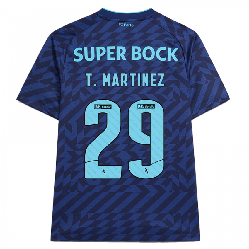 Niño Camiseta Toni Martínez #29 Azul Marino Equipación Tercera 2024/25 La Camisa México