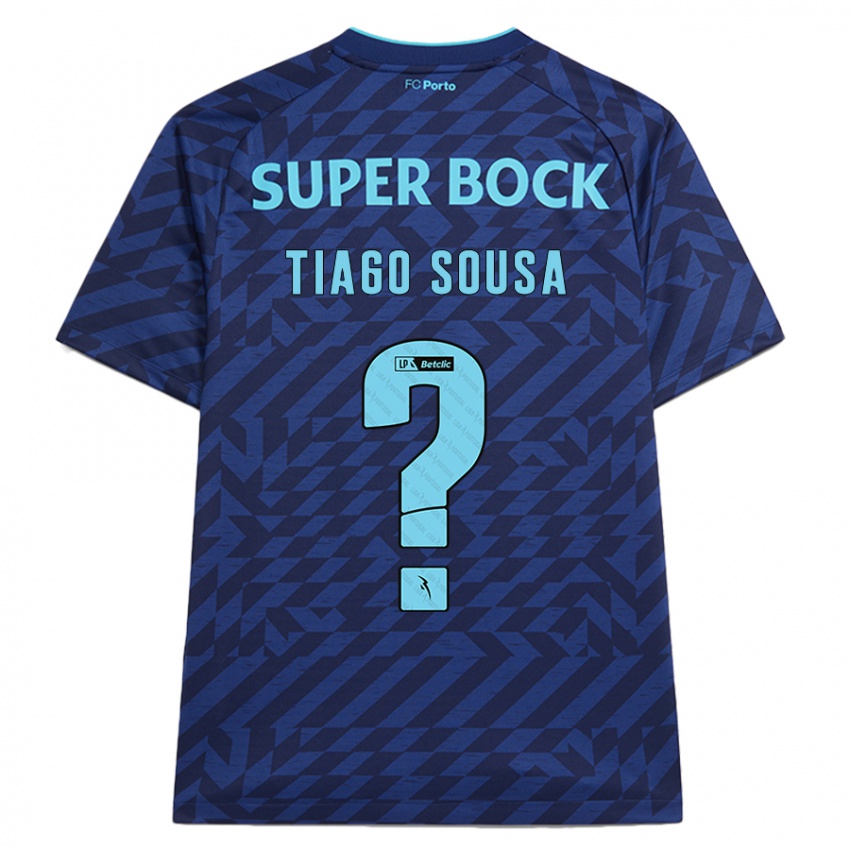 Niño Camiseta Tiago Sousa #0 Azul Marino Equipación Tercera 2024/25 La Camisa México