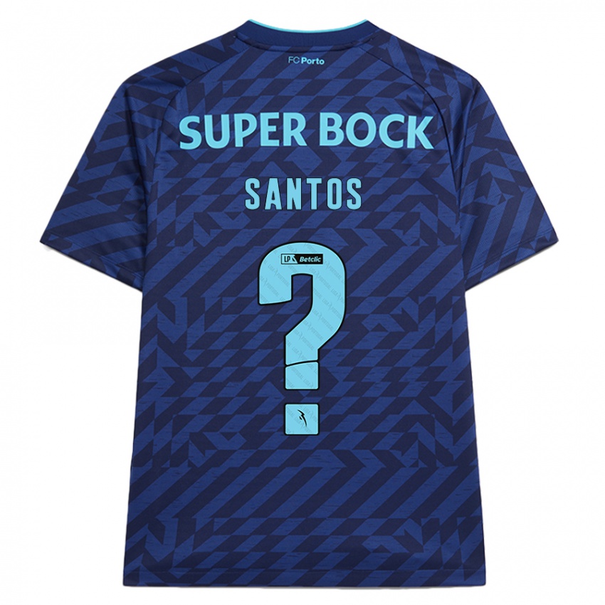 Niño Camiseta Leonardo Santos #0 Azul Marino Equipación Tercera 2024/25 La Camisa México