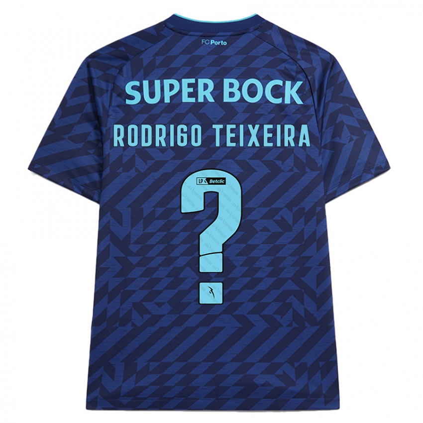 Niño Camiseta Rodrigo Teixeira #0 Azul Marino Equipación Tercera 2024/25 La Camisa México