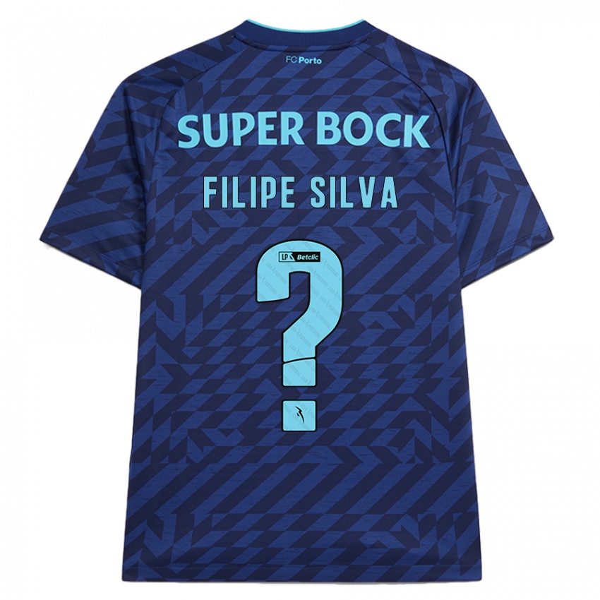 Niño Camiseta Filipe Silva #0 Azul Marino Equipación Tercera 2024/25 La Camisa México