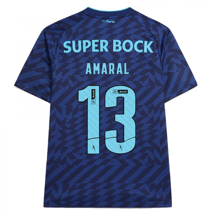 Niño Camiseta Fábio Amaral #13 Azul Marino Equipación Tercera 2024/25 La Camisa México