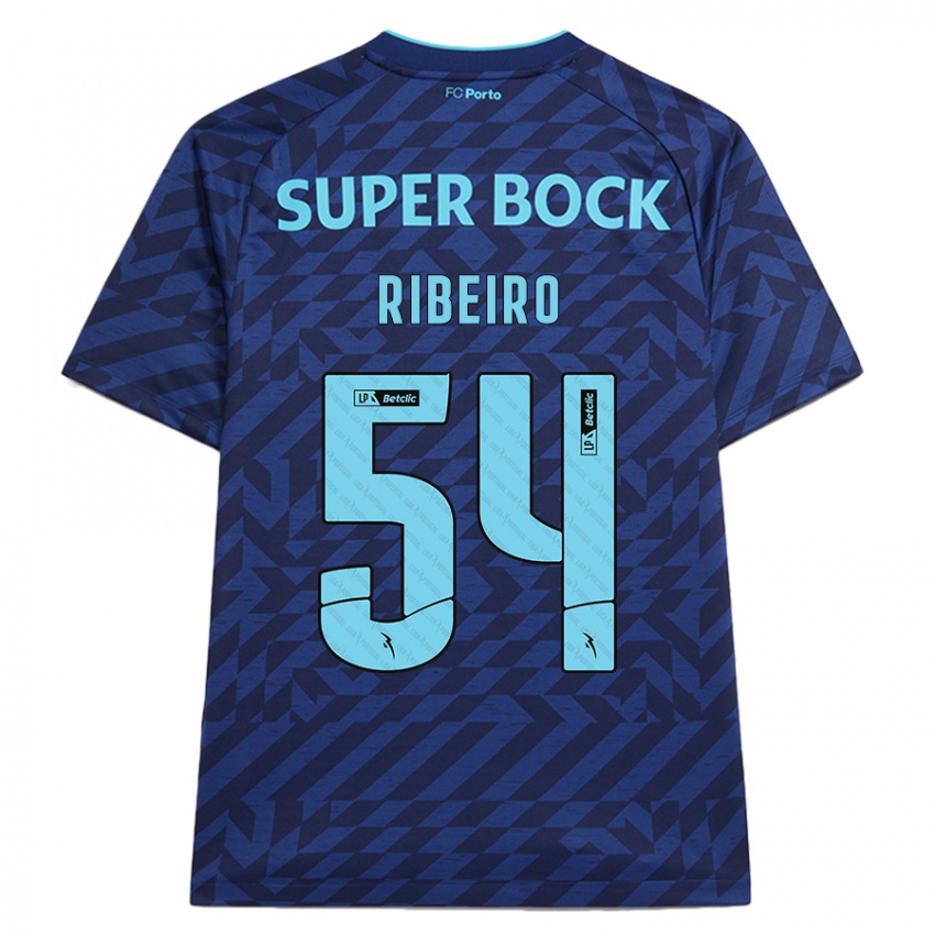 Niño Camiseta António Ribeiro #54 Azul Marino Equipación Tercera 2024/25 La Camisa México