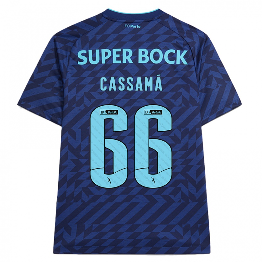 Niño Camiseta Adramane Cassamá #66 Azul Marino Equipación Tercera 2024/25 La Camisa México