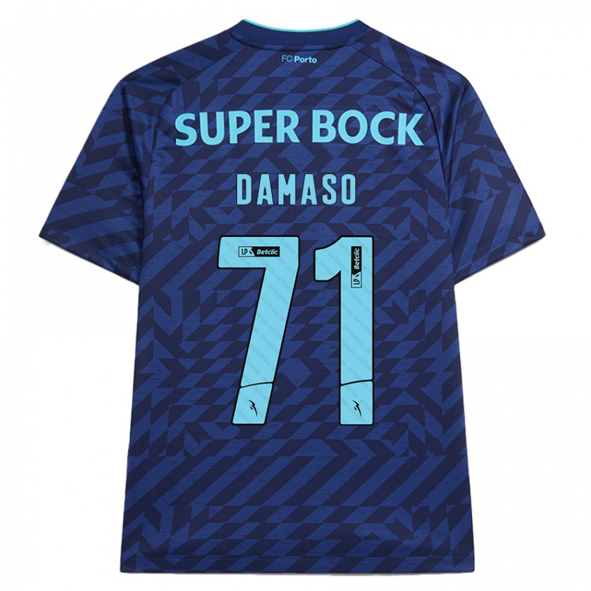 Niño Camiseta Nico Damaso #71 Azul Marino Equipación Tercera 2024/25 La Camisa México