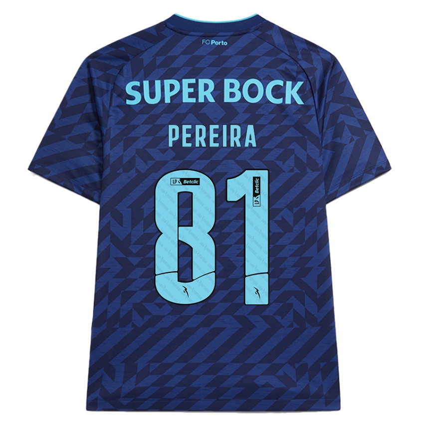 Niño Camiseta Martim Pereira #81 Azul Marino Equipación Tercera 2024/25 La Camisa México