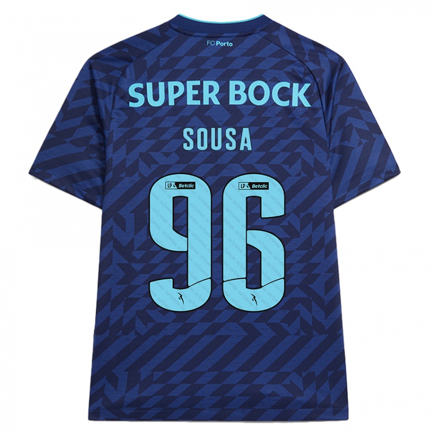 Niño Camiseta Filipe Sousa #96 Azul Marino Equipación Tercera 2024/25 La Camisa México