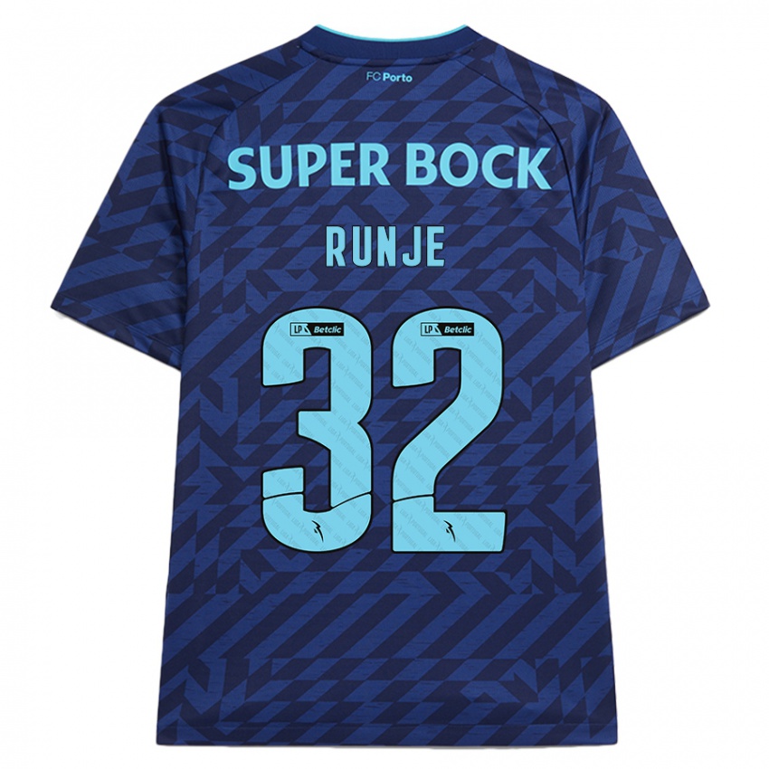 Niño Camiseta Roko Runje #32 Azul Marino Equipación Tercera 2024/25 La Camisa México