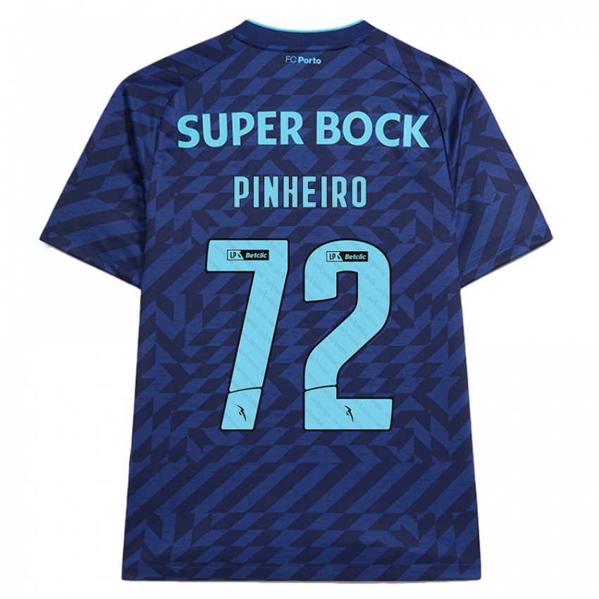 Niño Camiseta Rodrigo Pinheiro #72 Azul Marino Equipación Tercera 2024/25 La Camisa México