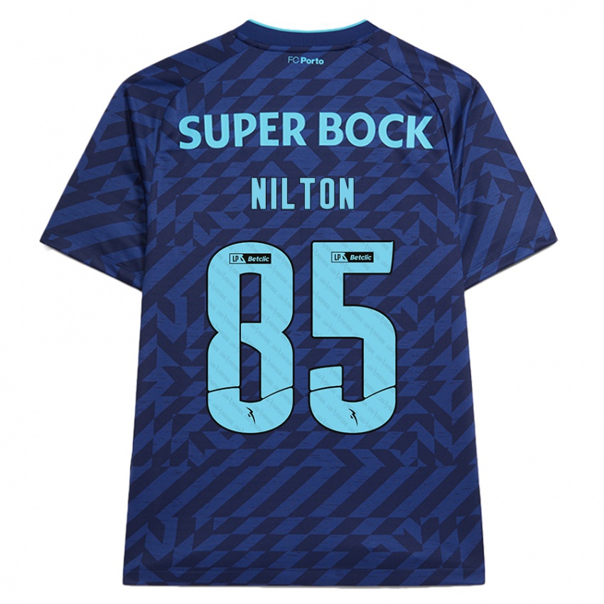 Niño Camiseta Nilton #85 Azul Marino Equipación Tercera 2024/25 La Camisa México