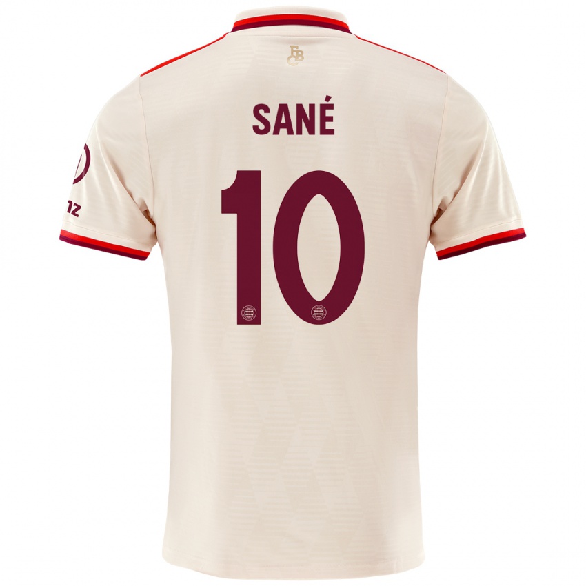 Niño Camiseta Leroy Sane #10 Lino Equipación Tercera 2024/25 La Camisa México