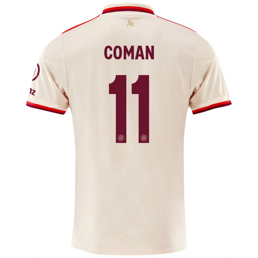 Niño Camiseta Kingsley Coman #11 Lino Equipación Tercera 2024/25 La Camisa México