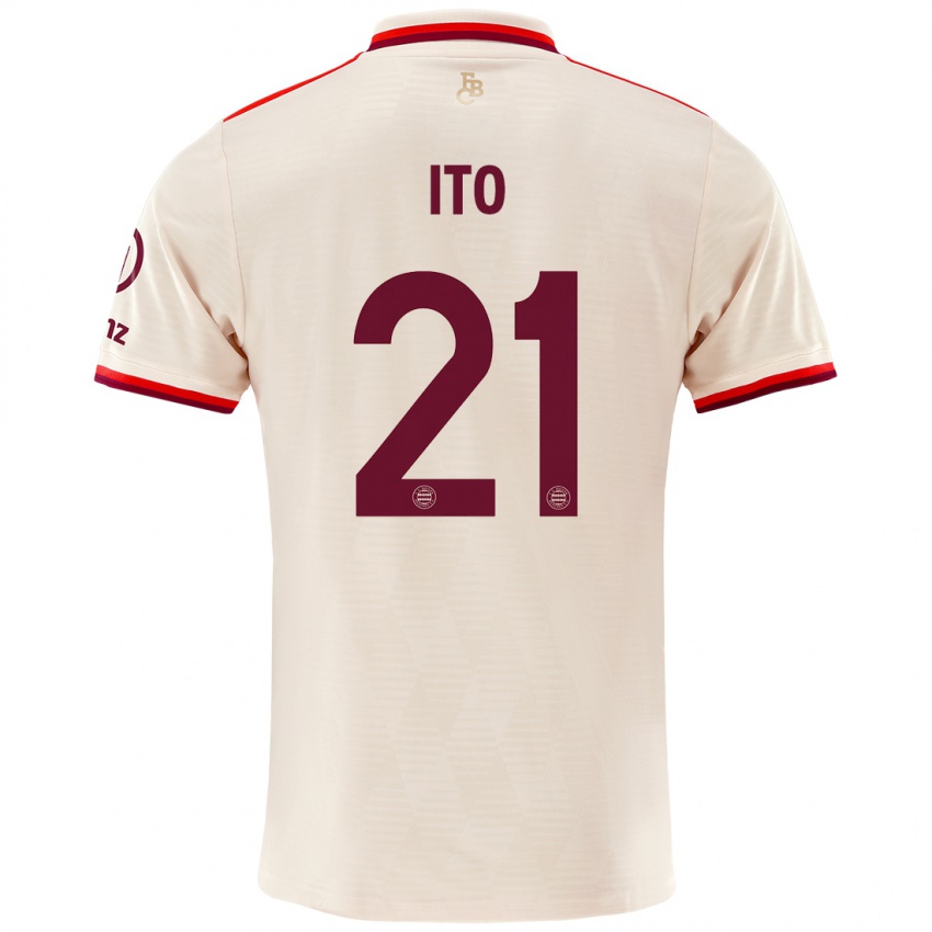 Niño Camiseta Hiroki Ito #21 Lino Equipación Tercera 2024/25 La Camisa México