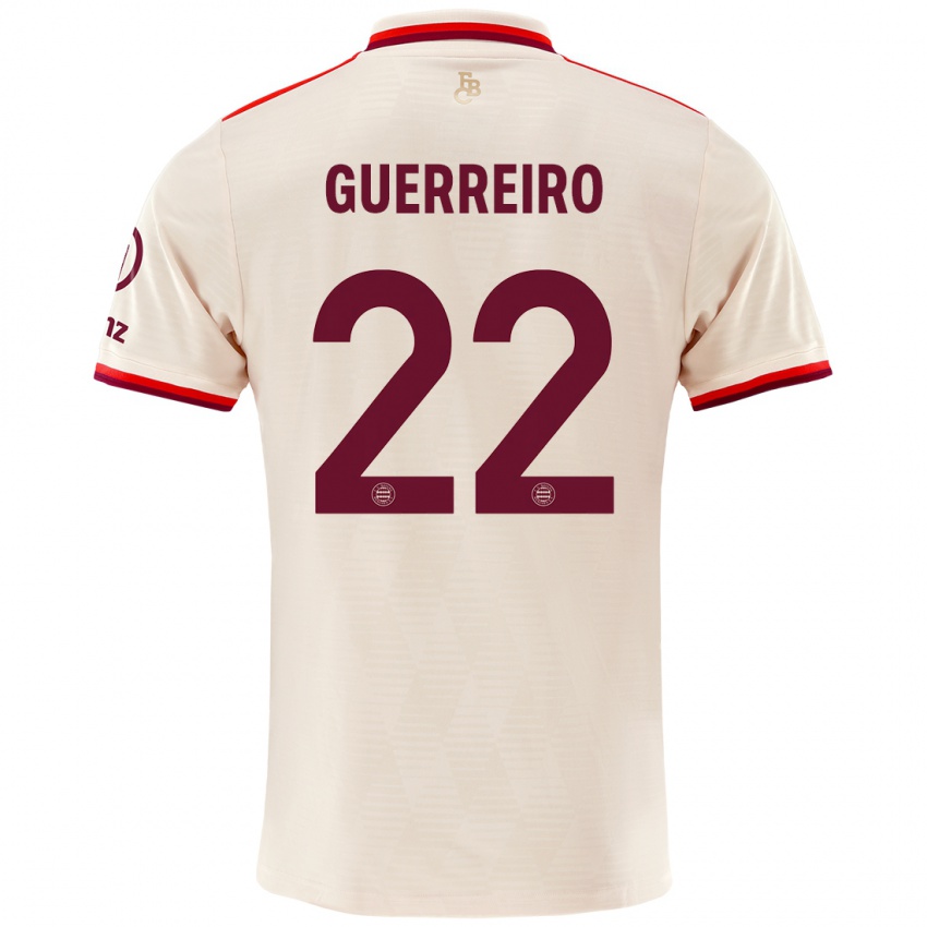 Niño Camiseta Raphaël Guerreiro #22 Lino Equipación Tercera 2024/25 La Camisa México