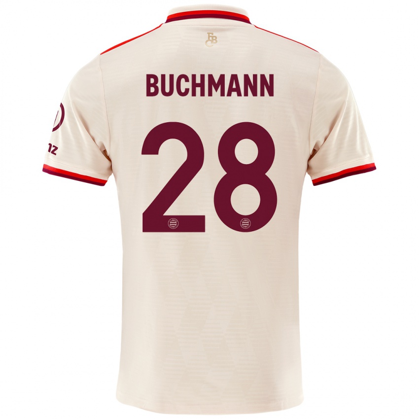 Niño Camiseta Tarek Buchmann #28 Lino Equipación Tercera 2024/25 La Camisa México