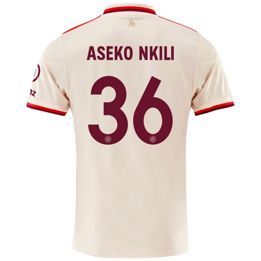 Niño Camiseta Noel Aseko Nkili #36 Lino Equipación Tercera 2024/25 La Camisa México