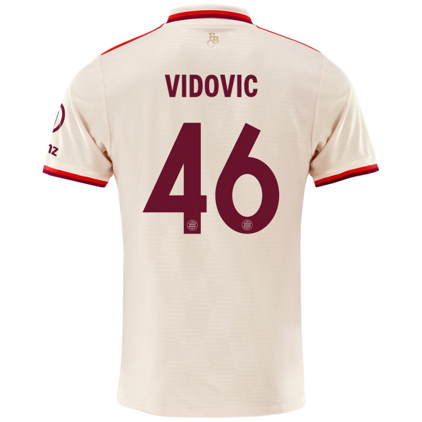 Niño Camiseta Gabriel Vidovic #46 Lino Equipación Tercera 2024/25 La Camisa México