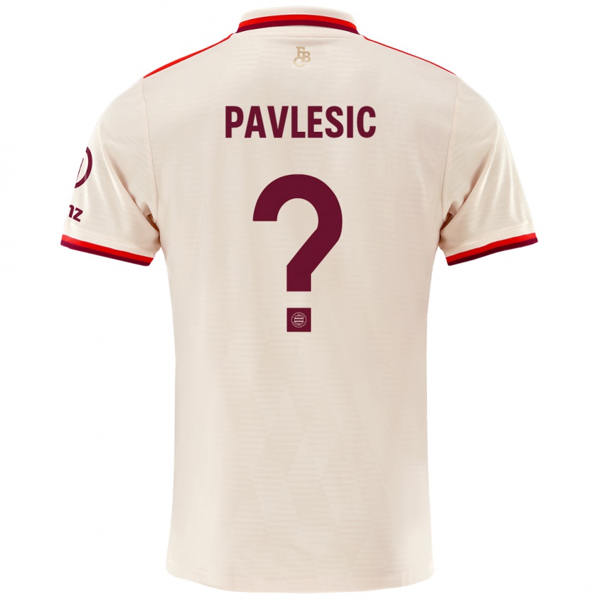 Niño Camiseta Anthony Pavlesic #0 Lino Equipación Tercera 2024/25 La Camisa México