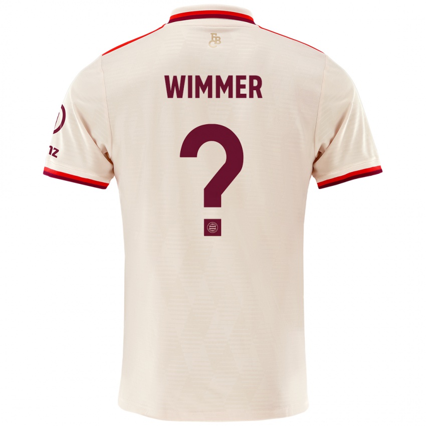 Niño Camiseta Benedikt Wimmer #0 Lino Equipación Tercera 2024/25 La Camisa México