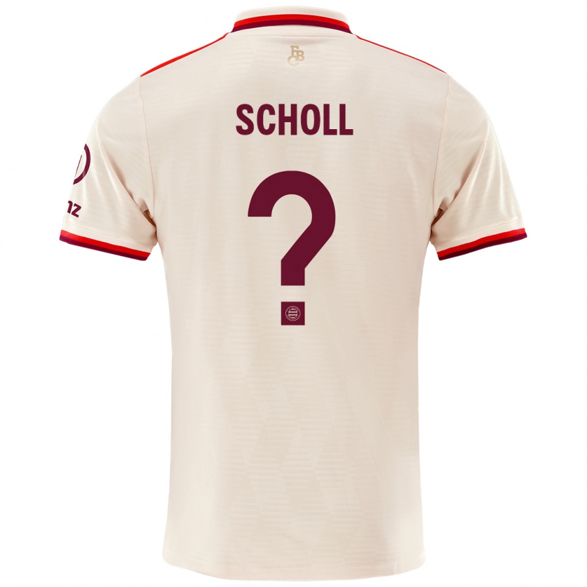 Niño Camiseta Paul Scholl #0 Lino Equipación Tercera 2024/25 La Camisa México