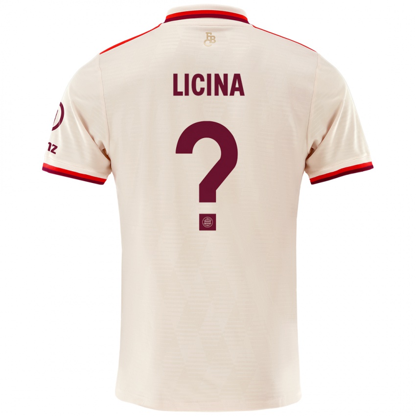 Niño Camiseta Adin Licina #0 Lino Equipación Tercera 2024/25 La Camisa México