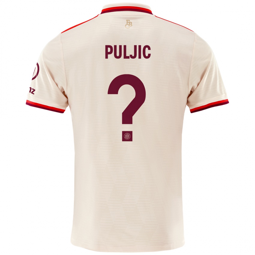 Niño Camiseta Ljubo Puljic #0 Lino Equipación Tercera 2024/25 La Camisa México