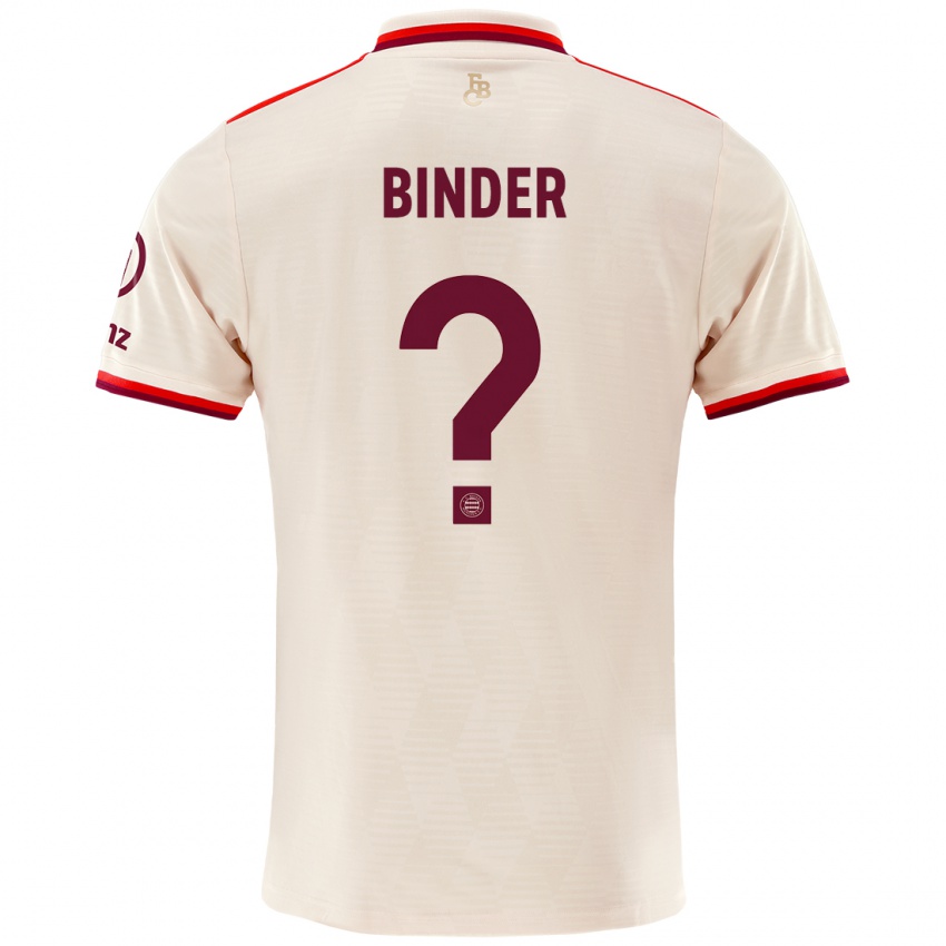 Niño Camiseta Tim Binder #0 Lino Equipación Tercera 2024/25 La Camisa México