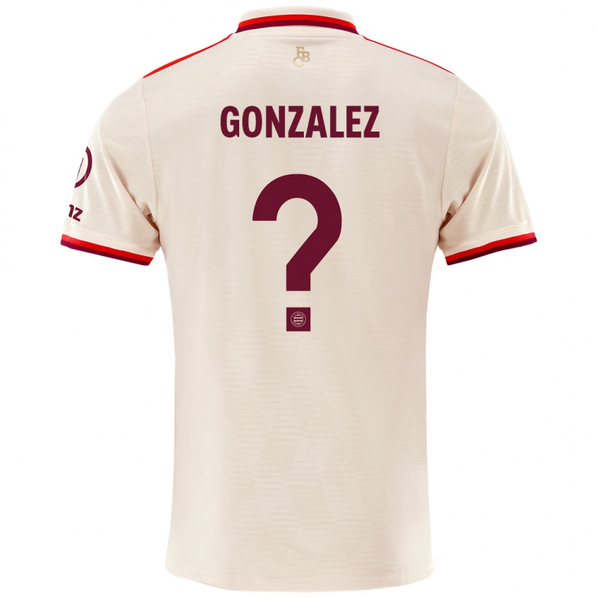 Niño Camiseta Gabriel Gonzalez #0 Lino Equipación Tercera 2024/25 La Camisa México