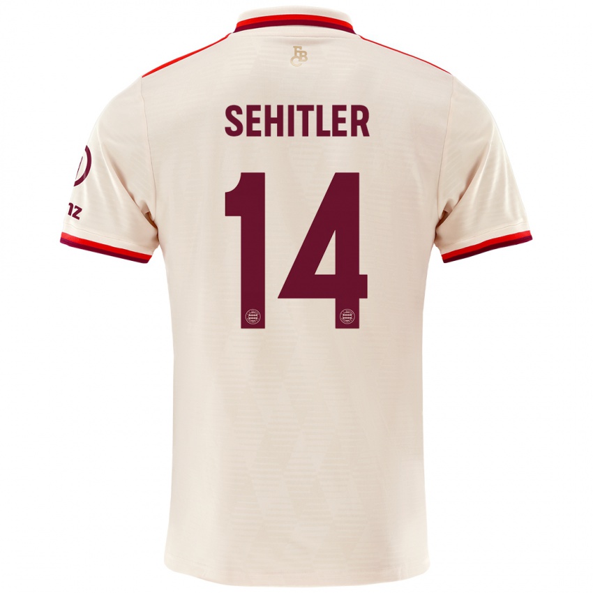 Niño Camiseta Alara Şehitler #14 Lino Equipación Tercera 2024/25 La Camisa México