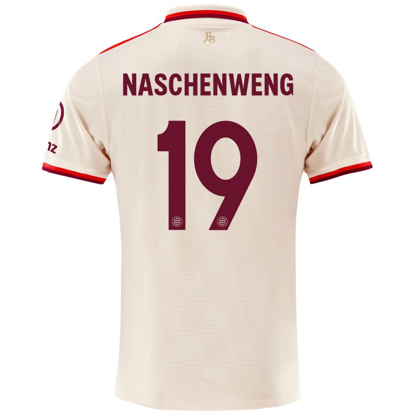 Niño Camiseta Katharina Naschenweng #19 Lino Equipación Tercera 2024/25 La Camisa México