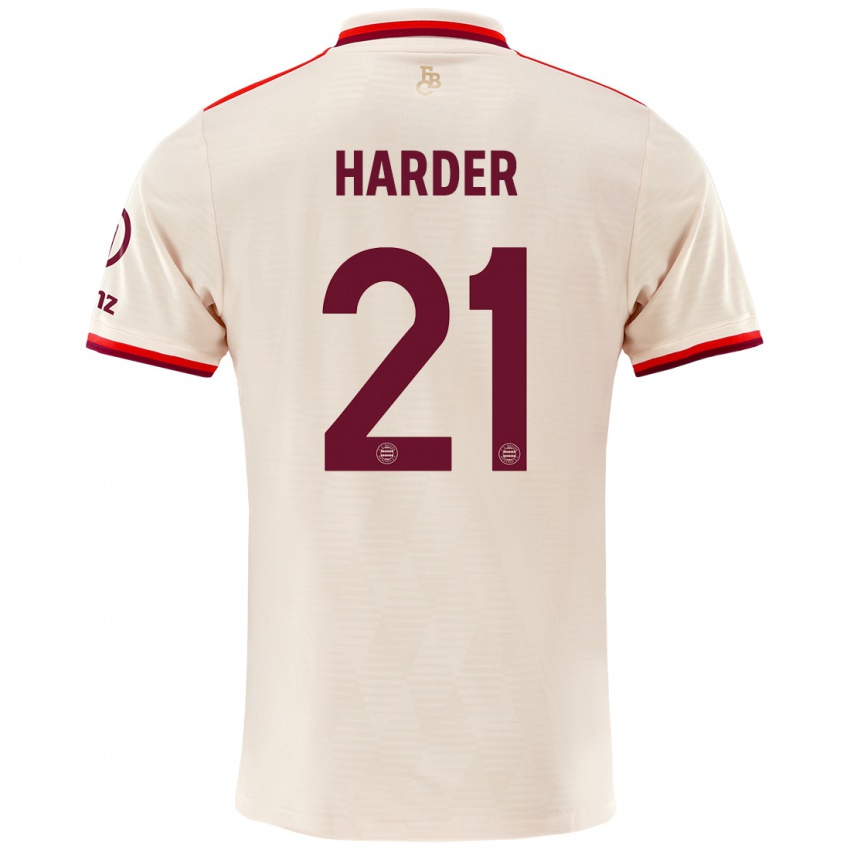 Niño Camiseta Pernille Harder #21 Lino Equipación Tercera 2024/25 La Camisa México