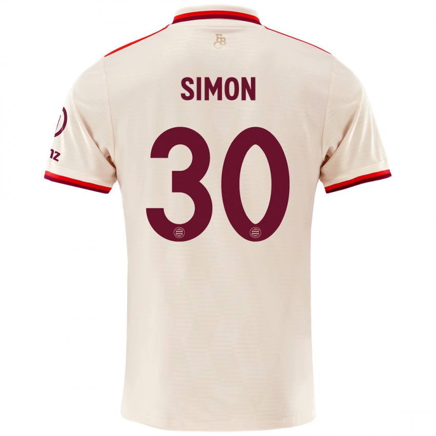 Niño Camiseta Carolin Simon #30 Lino Equipación Tercera 2024/25 La Camisa México