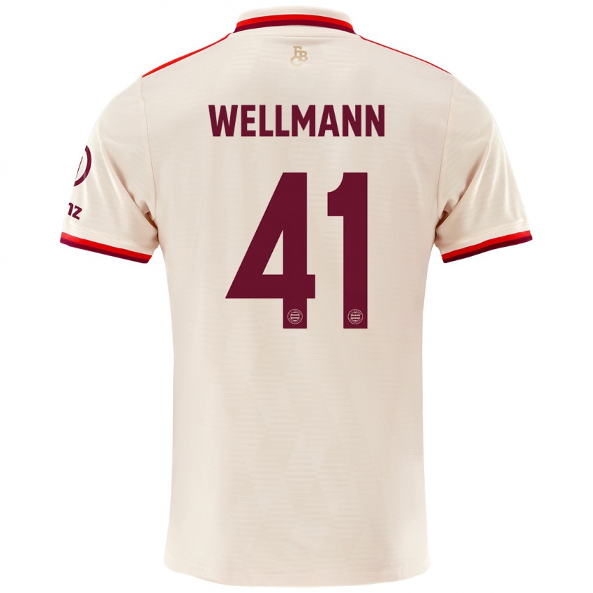 Niño Camiseta Anna Wellmann #41 Lino Equipación Tercera 2024/25 La Camisa México