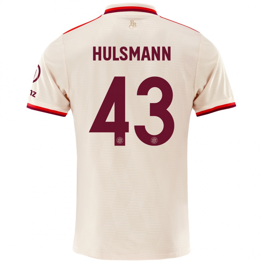 Niño Camiseta Tom Hulsmann #43 Lino Equipación Tercera 2024/25 La Camisa México