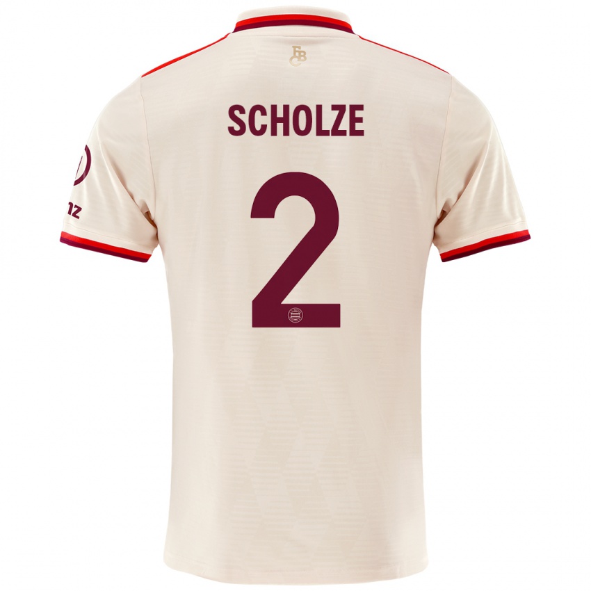 Niño Camiseta Max Scholze #2 Lino Equipación Tercera 2024/25 La Camisa México