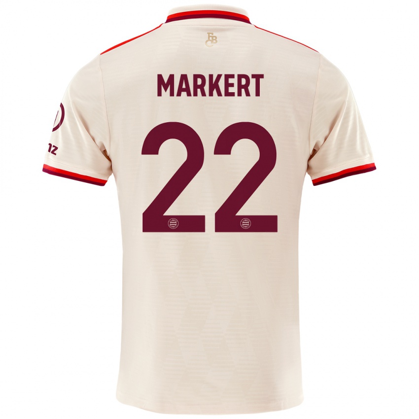 Niño Camiseta Leon Markert #22 Lino Equipación Tercera 2024/25 La Camisa México