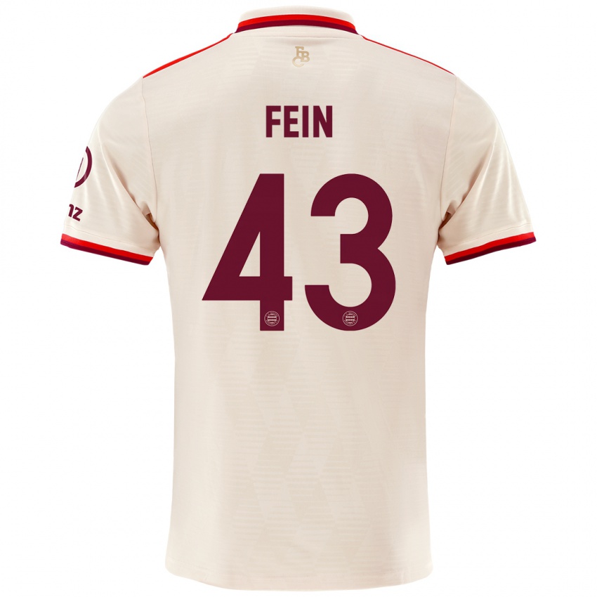 Niño Camiseta Adrian Fein #43 Lino Equipación Tercera 2024/25 La Camisa México