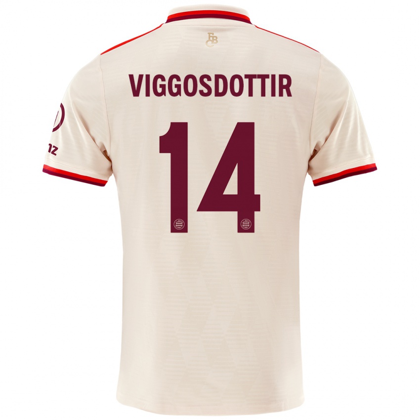 Niño Camiseta Glodis Perla Viggosdottir #14 Lino Equipación Tercera 2024/25 La Camisa México