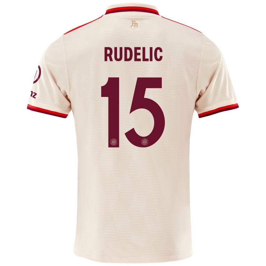 Niño Camiseta Ivana Rudelic #15 Lino Equipación Tercera 2024/25 La Camisa México