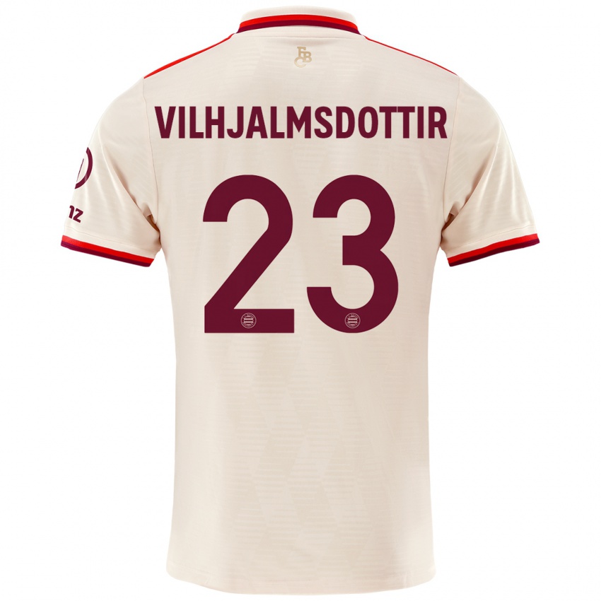 Niño Camiseta Karolina Lea Vilhjalmsdottir #23 Lino Equipación Tercera 2024/25 La Camisa México