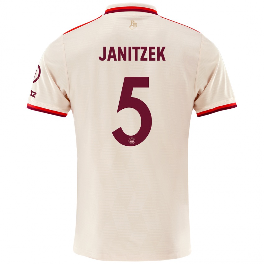 Niño Camiseta Justin Janitzek #5 Lino Equipación Tercera 2024/25 La Camisa México